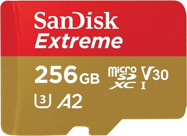 Stockage SanDisk Extreme 256 GB microSDXC Memory Card